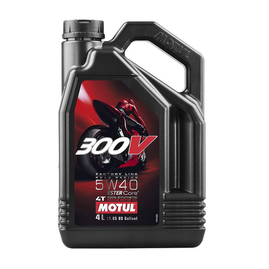 Motul 300V 4T FL Road Racing 5W40 Motorcycle Engine Oil (4L)