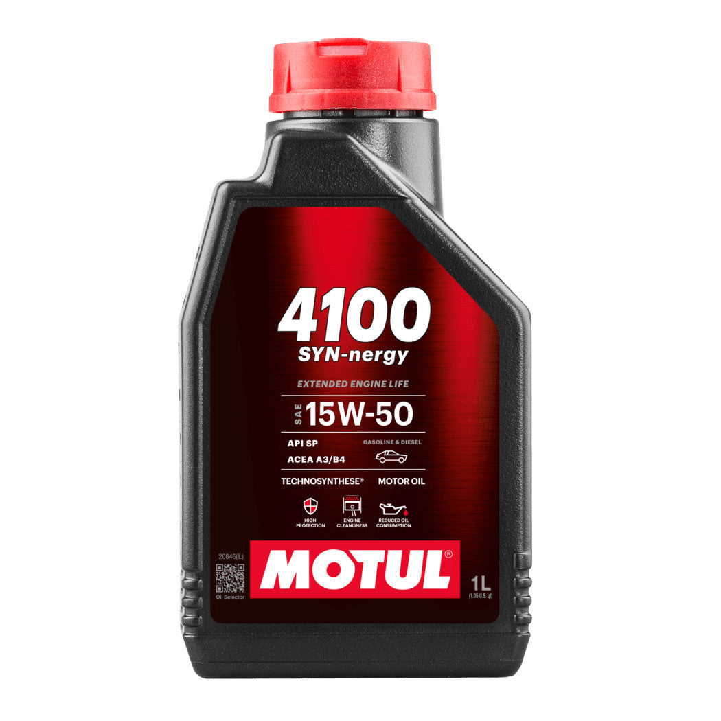 Motul 4100 Syn-nergy 15W50 Engine Oil (1L)