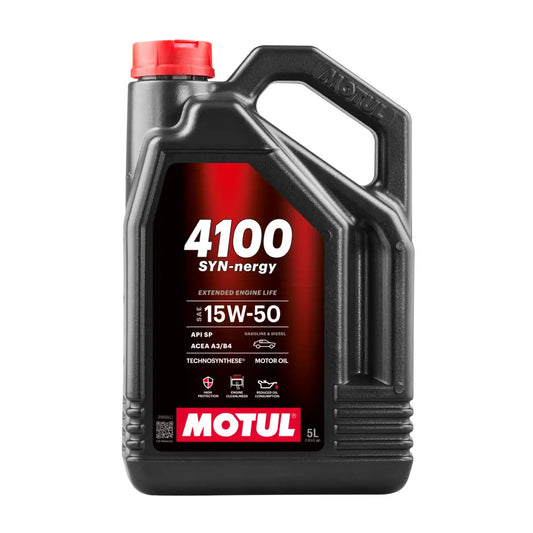 Motul 4100 Syn-nergy 15W50 Engine Oil (5L)