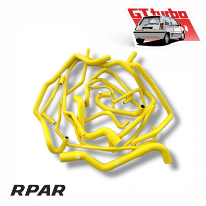 KIT TUBI GIRO ACQUA RINFORZATI IN SILICONE RENAULT 5 GT TURBO PHASE 2 PHASE 1