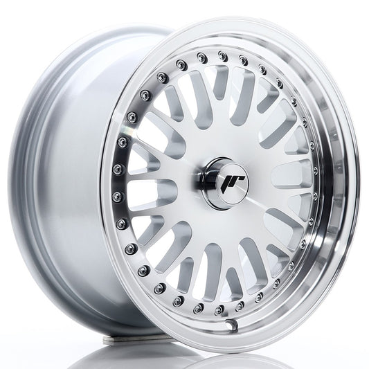 Japan Racing JR-10 15x7" (4 & 5 hole custom PCD) ET30, Machined Silver