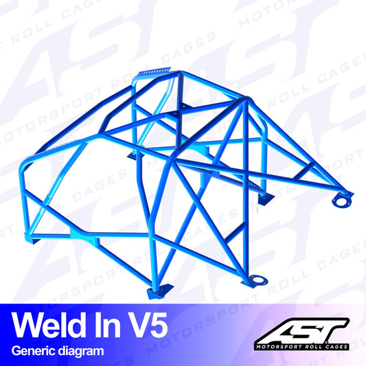 AST Rollcages V5 Weld-In 8-Point Roll Cage for VW Scirocco (08-17)