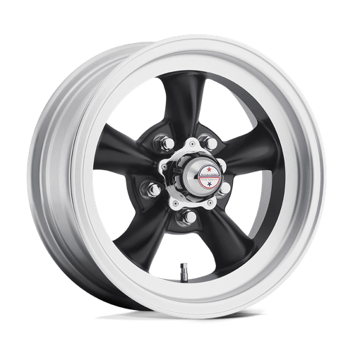 American Racing Vintage VN105 Torq Thrust D 15x7" 5x114.3 ET-6, Satin Black, Machined Lip