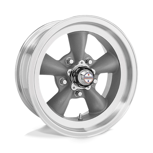 American Racing Vintage VN105 Torq Thrust D 15x7" 5x127 ET-6, Torq Thrust Gray, Machined Lip