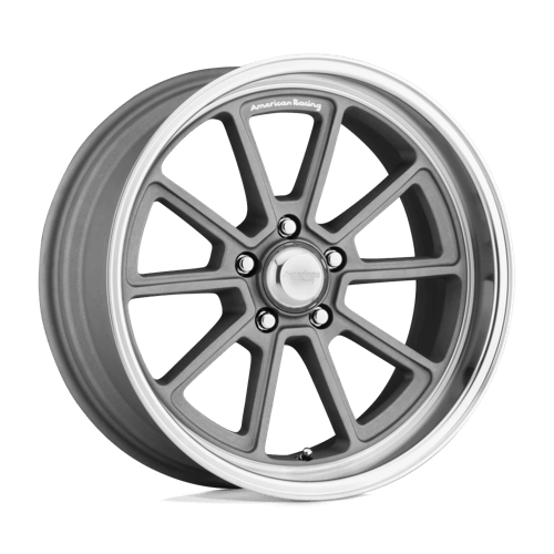 American Racing Vintage VN510 Draft 18x8" 5x114.3 ET00, Vintage Silver, Diamond Cut Lip