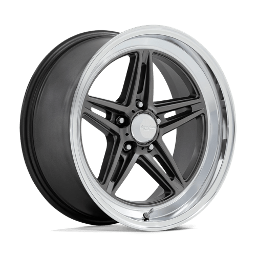 American Racing Vintage VN514 Groove 18x10" 5x114.3 ET12, Anthracite, Diamond Cut Lip