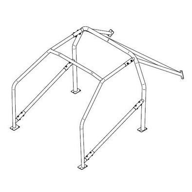 Sparco 6-Point Bolt-In Roll Cage for Nissan 200SX S13 - FIA