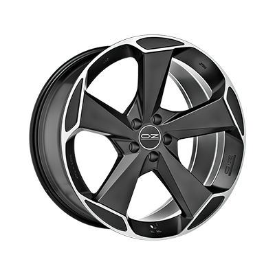 OZ Aspen HLT 21x10.5" 5x130 ET57, Matt Black Diamond Cut