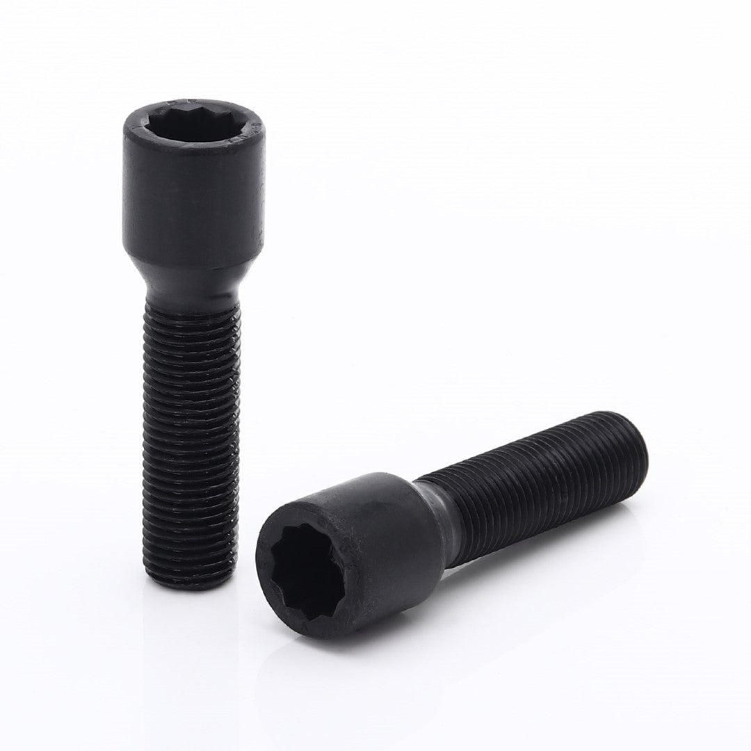Black Extended Internal Drive Wheel Bolts M14x1.25 (Pack of 10)
