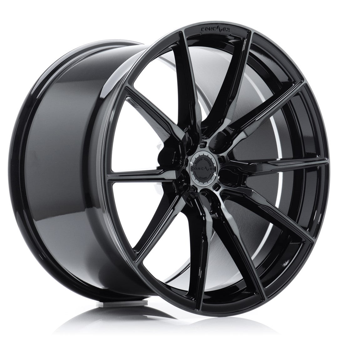 Concaver CVR4 19x9" (5 hole custom PCD) ET20-40, Double Tinted Black