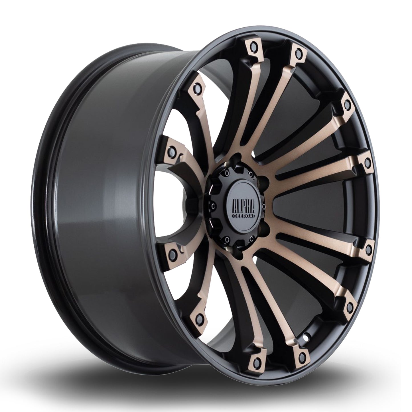 Rota Maverick 20x9" 6x114.3 ET10, Satin Black, Bronze Spokes