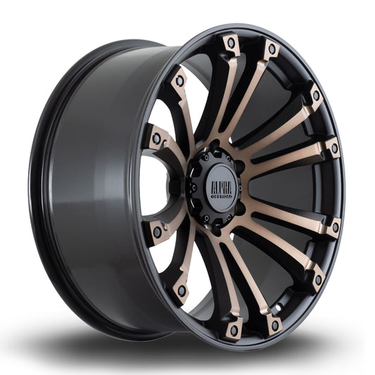 Rota Maverick 20x9" 6x114.3 ET10, Satin Black, Bronze Spokes