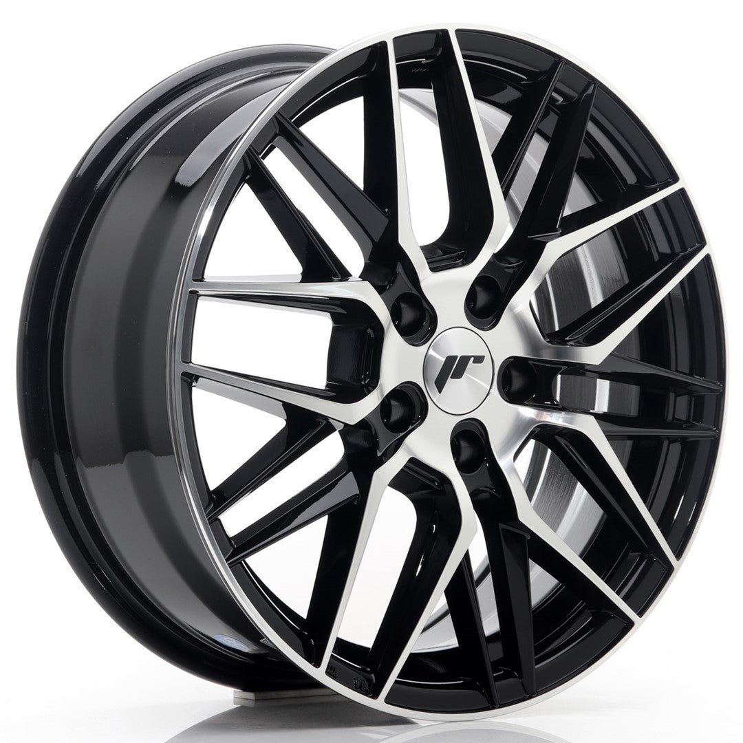 Japan Racing JR-28 17x7" 5x112 ET40, Gloss Black Machined