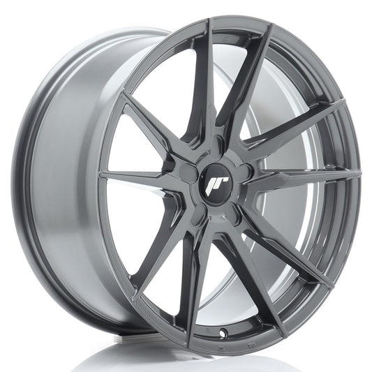 Japan Racing JR-21 Extreme Concave 19x9.5" (5 hole custom PCD) ET20-45, Hyper Gray