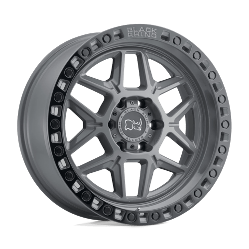 Black Rhino Kelso 17x9 5x127 ET0, Battleship Gray, Black Ring