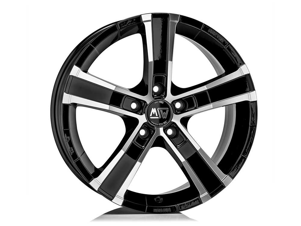 OZ X-Line Sahara 5 18x8" 5x150 ET35, Gloss Black, Machined Spokes
