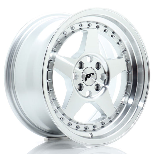 Japan Racing JR-6 16x8" 4x100 ET30, Machined Silver