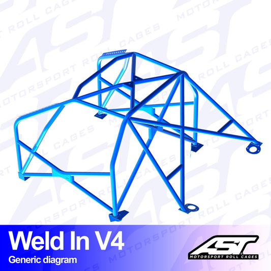AST Rollcages V4 Weld-In 8-Point Roll Cage for Seat Toledo - FIA