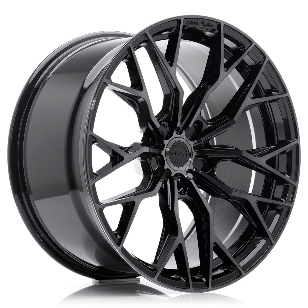Concaver CVR1 21x9.5" (5 hole custom PCD) ET14-58, Double Tinted Black