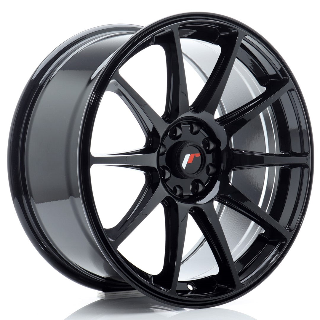 Japan Racing JR-11 18x8.5" 4x108/114.3 ET30, Gloss Black