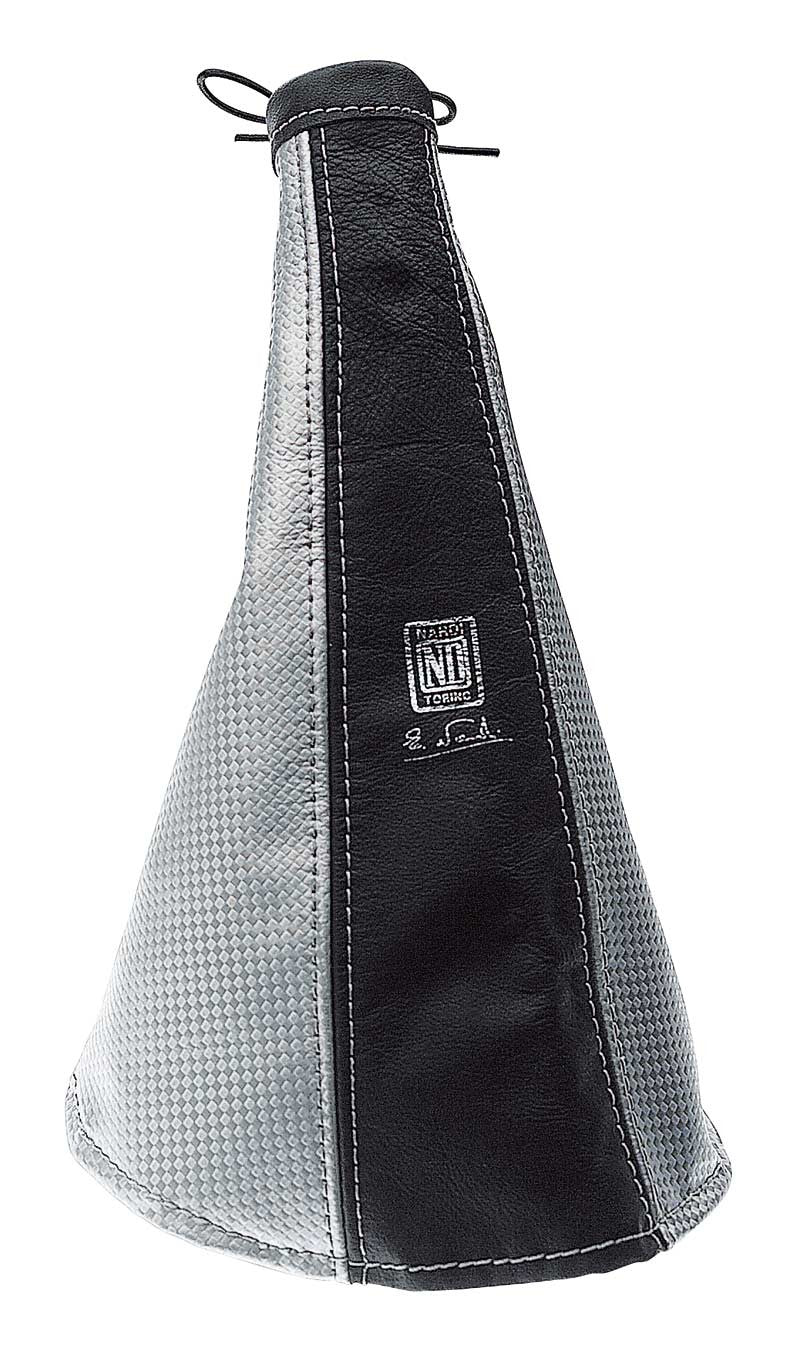Nardi Handbrake Gaiter in Black & Grey Leather
