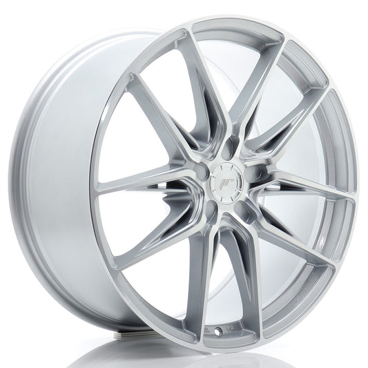 Japan Racing JR-44 20x9.5" (5 hole custom PCD) ET20-57, Machined Silver