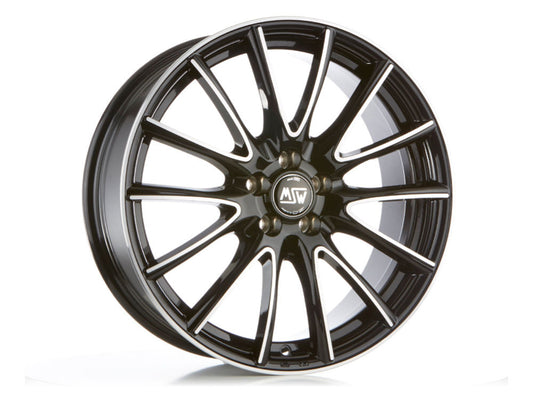 MSW 86 17x7.5" 5x110 ET36, Gloss Black, Machined Spokes