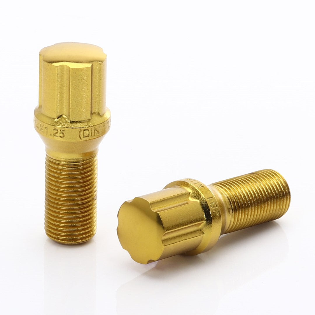 Gold JB1 Wheel Bolts M12x1.5 (Pack of 20)
