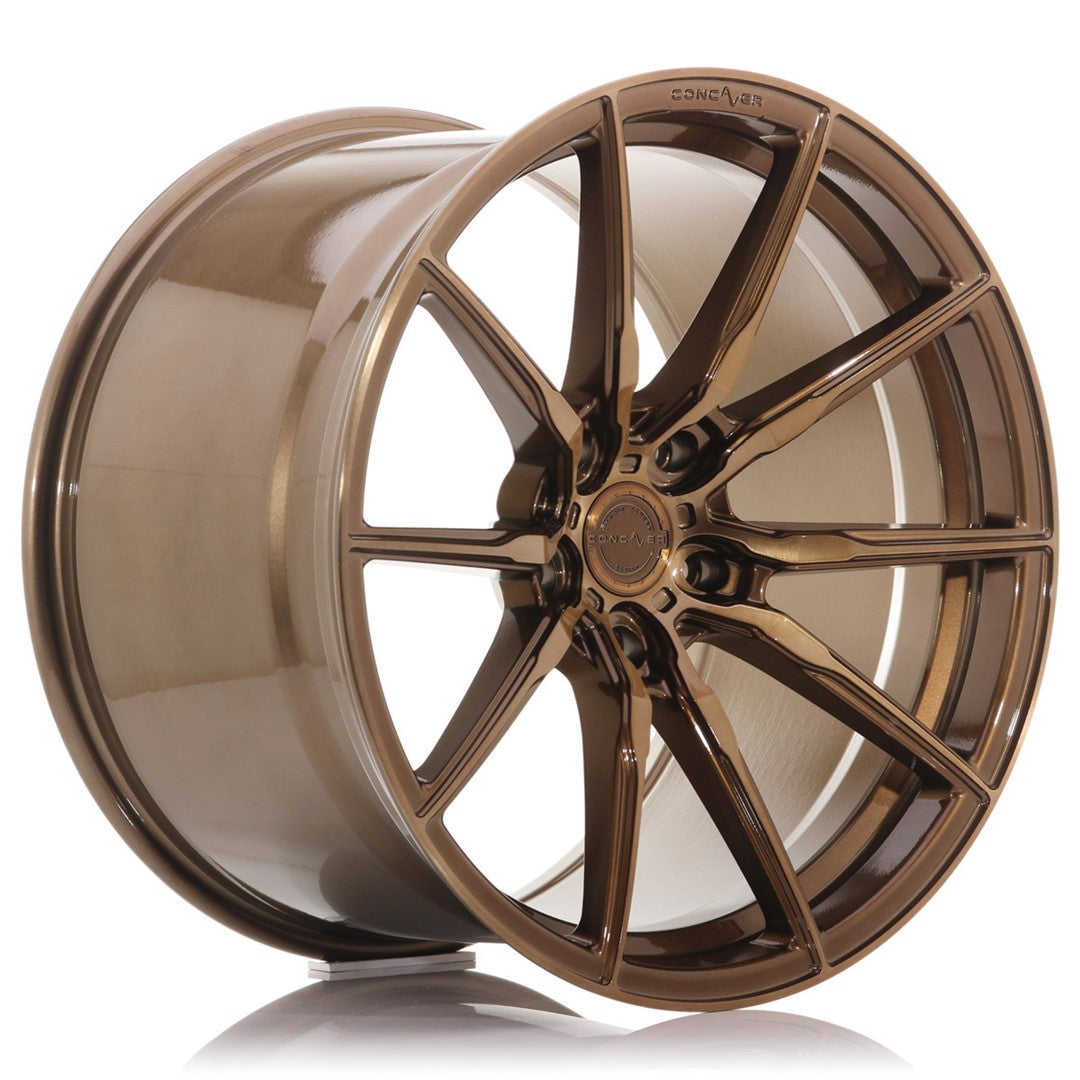 Concaver CVR4 19x8.5" (5 hole custom PCD) ET20-45, Brushed Bronze