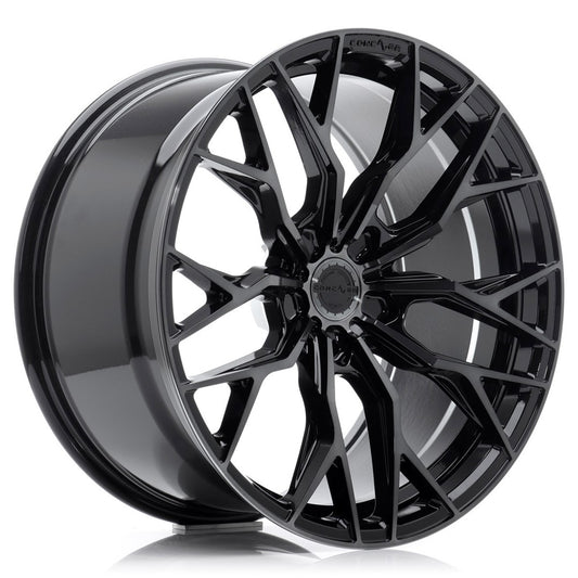 Concaver CVR1 19x9.5" (5 hole custom PCD) ET20-45, Double Tinted Black
