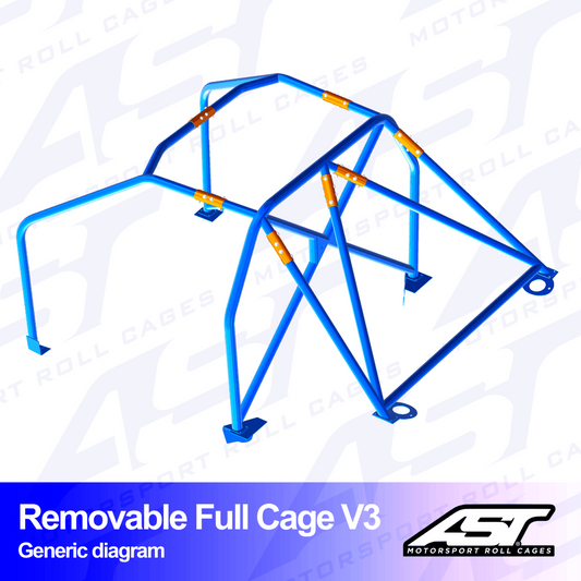 AST Rollcages V3 Removable Bolt-In 6-Point Roll Cage for Toyota MR-S