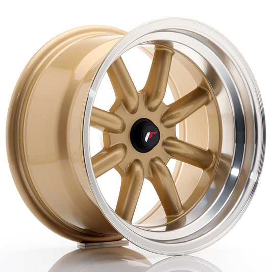 Japan Racing JR-19 16x9" (4 & 5 hole custom PCD) ET-25, Gold