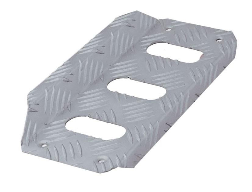 OMP Aluminum Driver's Footrest Silver