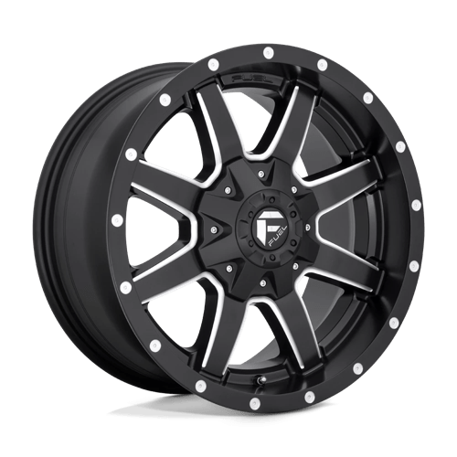 Fuel D538 Maverick 22x14 8x165.1 ET-76, Flat Black, Gloss Lip