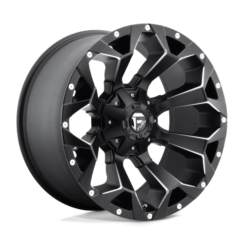 Fuel D546 Assault 20x9" 8x180 ET01, Flat Black, Gloss Lip