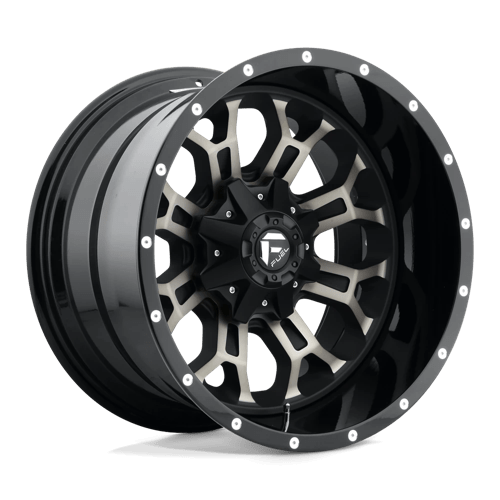Fuel D561 Crush 17x9 5x114.3/127 ET-12, Gloss Machined Double Dark Tint