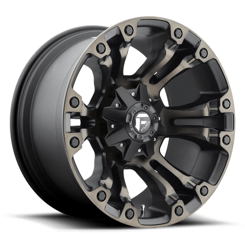 Fuel D569 Vapor 18x9 6x135/139.7 ET01, Flat Black Double Dark Tint