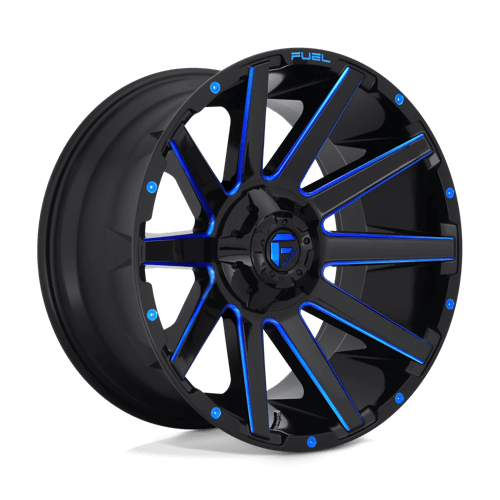 Fuel D644 Contra 18x9 6x135/139.7 ET01, Gloss Black & Blue