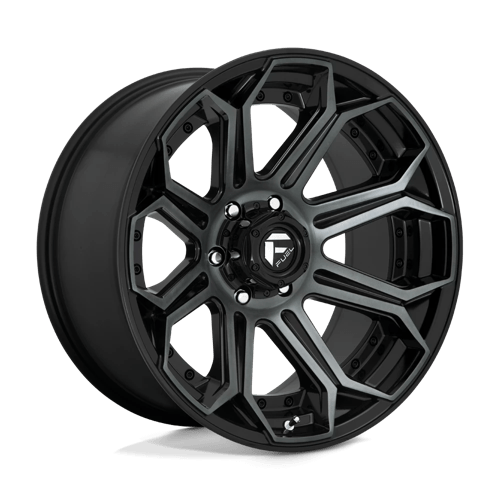 Fuel D704 Siege 22x10" 6x139.7 ET-18, Gloss Machined Double Dark Tint