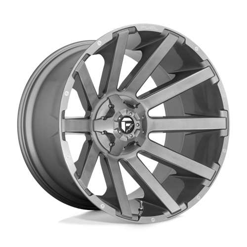 Fuel D714 Contra Platinum 20x10" 8x180 ET-18, Brushed Gunmetal Tinted Clear