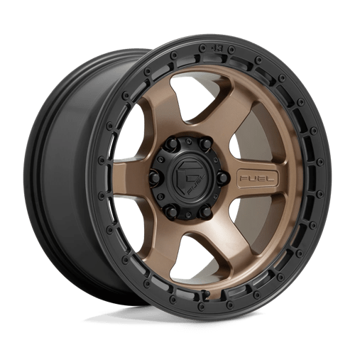 Fuel D751 Block 17x9" 5x127 ET-12, Flat Bronze, Black Ring