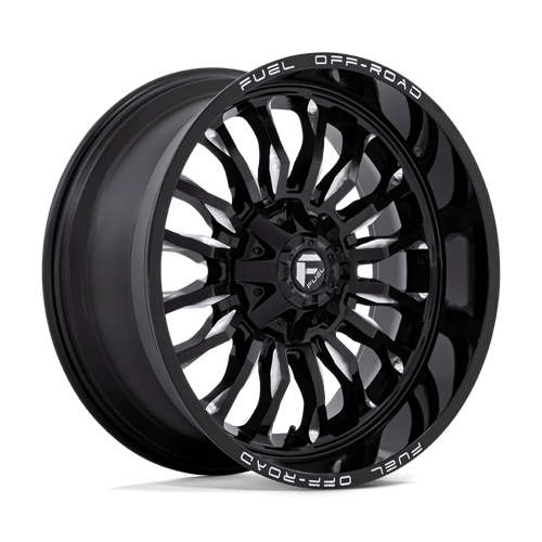 Fuel D795 Arc 22x10" 6x135/139.7 ET-18, Gloss Black Milled