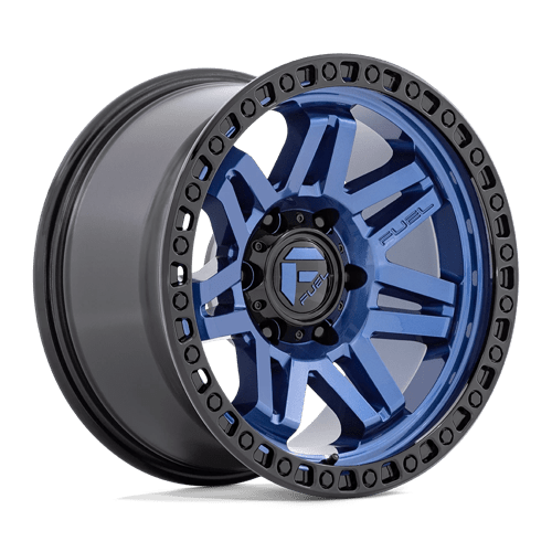 Fuel D813 Syndicate 17x9" 5x127 ET-12, Dark Blue, Black Ring