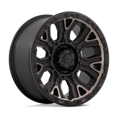 Fuel D824 Traction 20x9" 6x139.7 ET1, Matte Black, Double Dark Tint