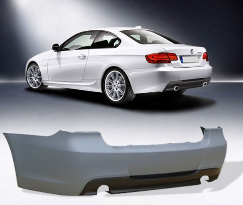 Paraurti posteriore m sport BMW Serie 3 E92 E93 style 335i doppia uscita