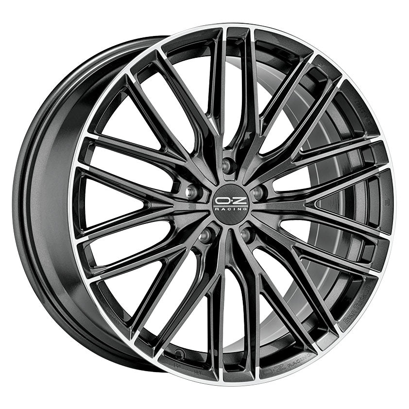 OZ Gran Turismo HLT 19x8.5" 5x112 ET45, Star Graphite Diamond Lip