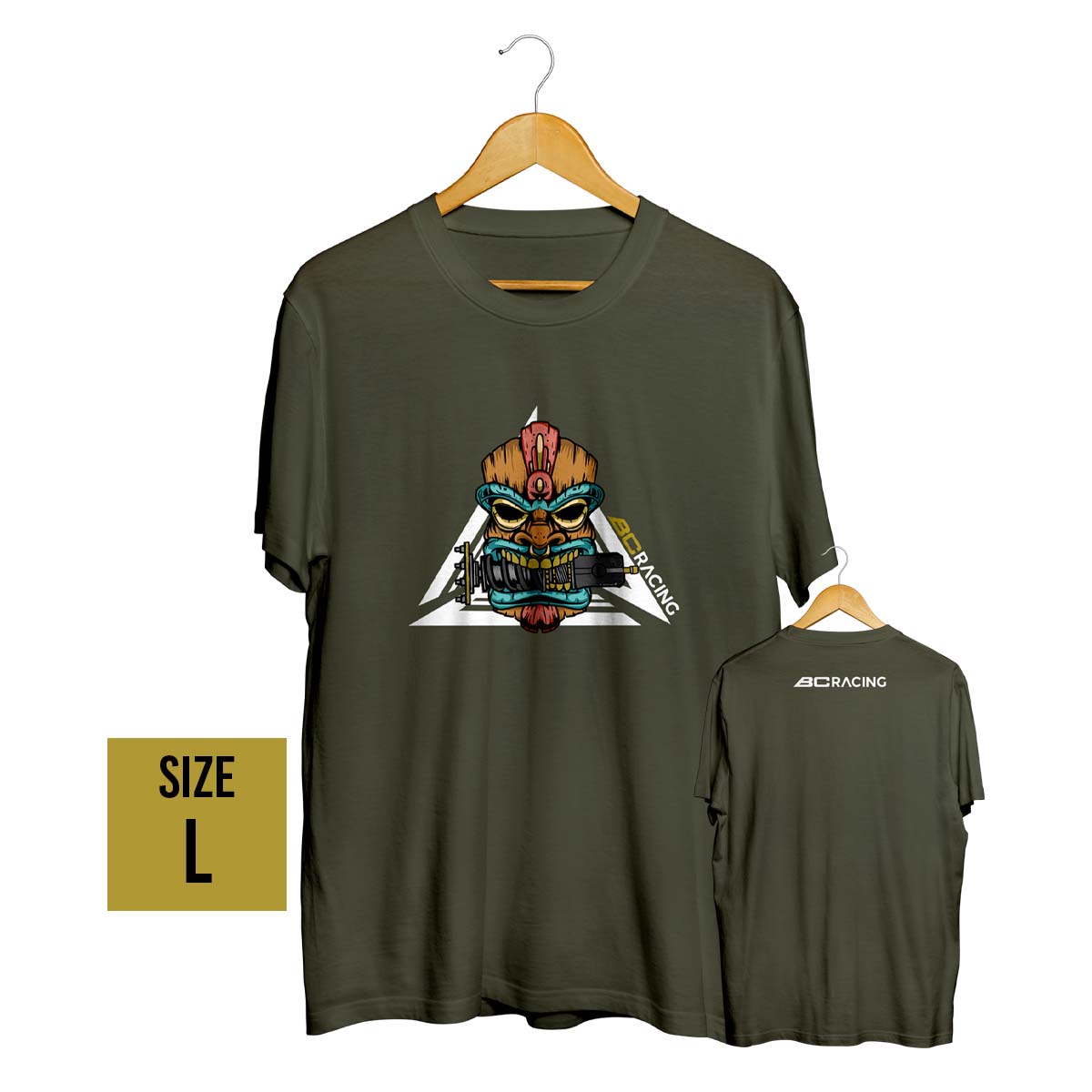 BC 'Tiki' T-Shirt Military Green (Large)