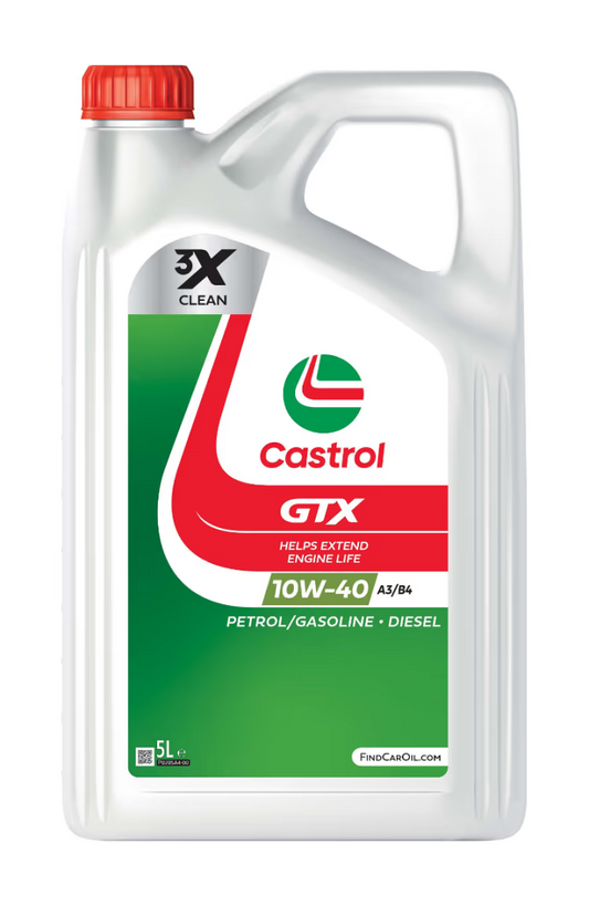 Castrol GTX Ultraclean 10W40 Engine Oil (5L)