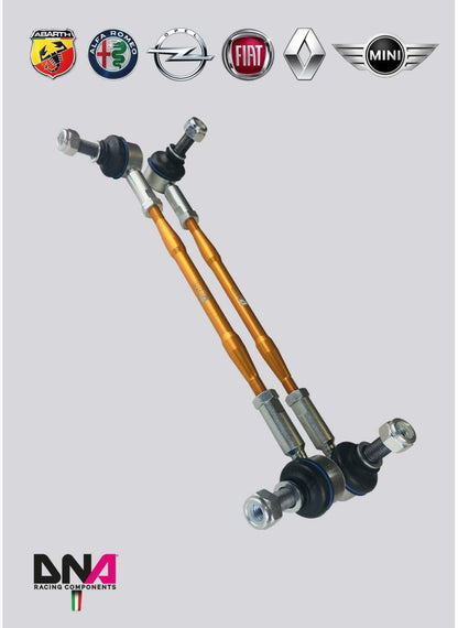 Kit tiranti Pro Street barra antirollio anteriore DNA Racing 500/595/695 Abarth