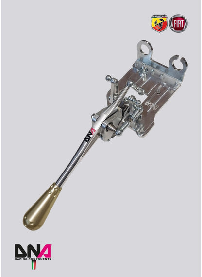 Kit torretta cambio regolabile anodizzata naturale DNA Racing pomello 695 style